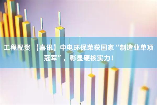 工程配资 【喜讯】中电环保荣获国家“制造业单项冠军”，彰显硬核实力！